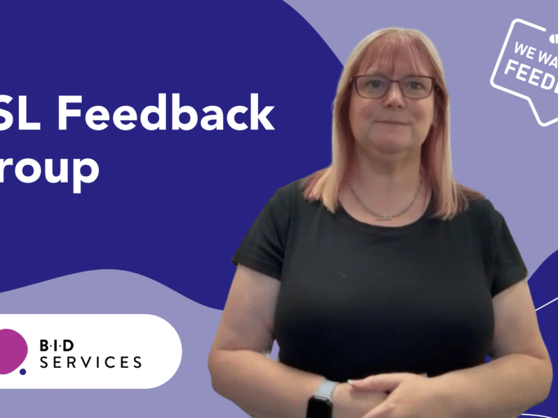 BSL Feedback Group